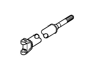 GM 26029958 Front Axle Propeller Shaft Assembly