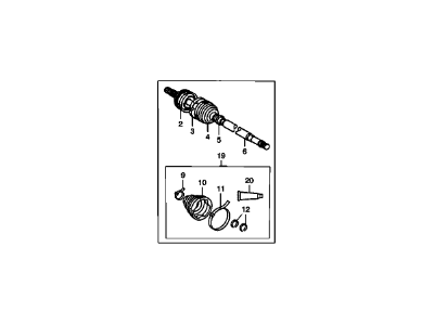 GM 88972715 Joint Kit,Front Wheel Drive Shaft Cv