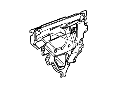 22778727 GM Rear Side Door Water Deflector Assembly Illustration 1 of 1
