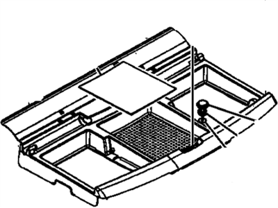 GM 10336393 Tray Assembly, Rear Compartment Stowage *Gray