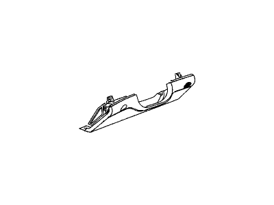 GM 25618171 Bolster Assembly, Instrument Panel Driver Knee *Graphite