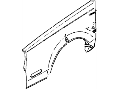 GM 25516596 Plate,Front Fender Name