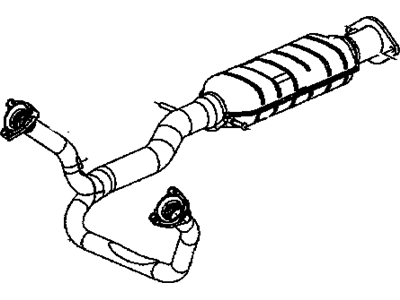 GM 15156887 Exhaust Manifold Pipe Assembly *Marked Print