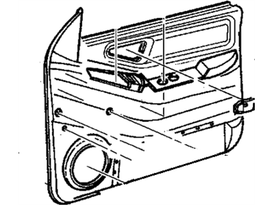 GM 15734420 Panel Assembly, Front Side Door Trim <Use 1C5M*Graphite