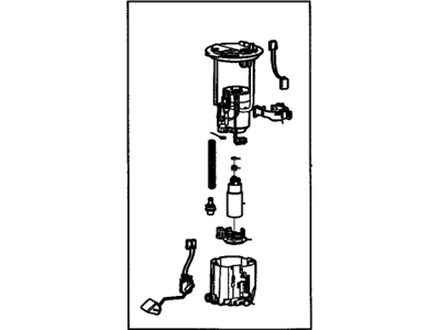 GM 92203242 Fuel Tank Fuel Pump Module (Sender & Pump & Regulator)