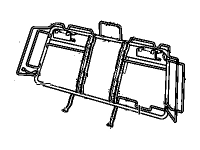 GM 12492733 Frame Asm,Rear Seat Back Cushion