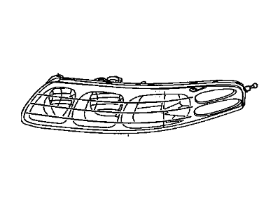 2002 Pontiac Bonneville Headlight - 19245101