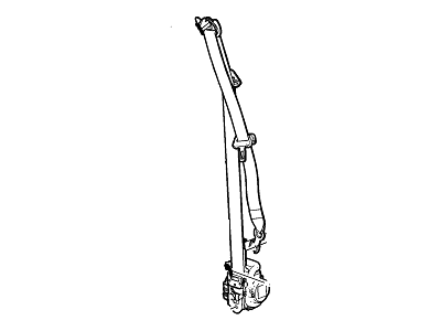 GM 19351679 Passenger Seat Belt Kit (Retractor Side) (W/ Pre, Tensioner)*Dune
