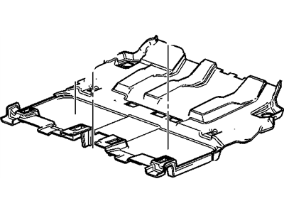 GM 22812795 Carpet Assembly, Rear Floor Panel *Dune