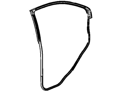 GM 42474603 Weatherstrip Assembly, Rear Side Door (Door Side)