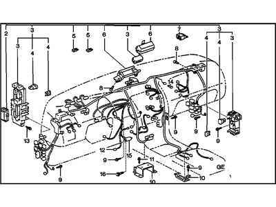 GM 12188649 Harness,Instrument Panel Wiring