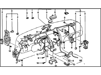 GM 12188657 Harness,Instrument Panel Wiring