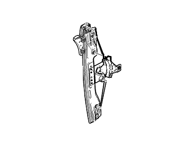 GM 22836743 Rear Side Door Window Regulator Assembly