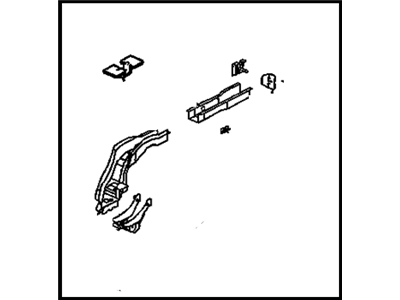 GM 12335386 Rail Kit,Rear Compartment Floor Panel