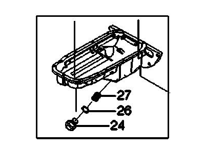 Pontiac G3 Oil Pan - 96481581