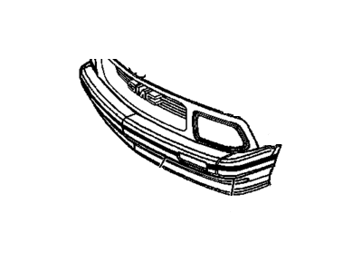 GM 15736204 Stripe, Front Bumper Imp Bar Extension <Use 14A1*Emerld Green