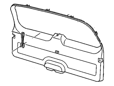 GM 15044153 Panel Assembly, Lift Gate Trim Finish *Pewter