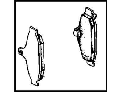 1990 Chevrolet Corvette Brake Pad - 10132836