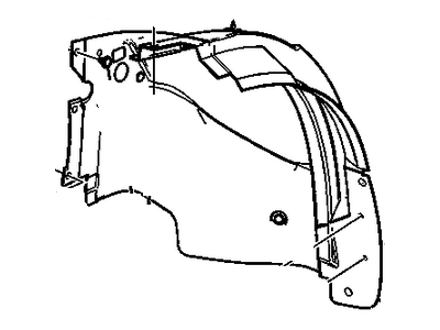 GM 22850701 Liner, Front Wheelhouse Rear