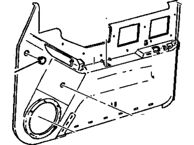 GM 15734468 Panel Assembly, Front Side Door Trim <Use 1C5M*Graphite