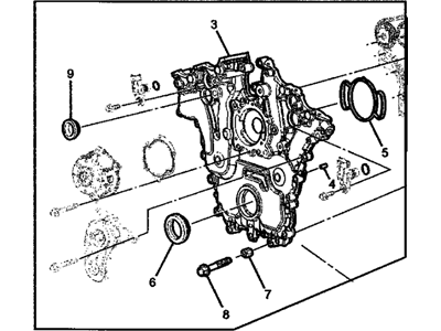 2009 Pontiac G8 Timing Cover - 12618999