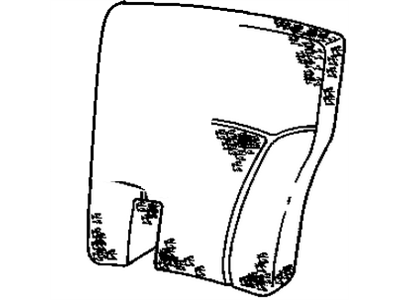 GM 12471013 Pad,Rear Seat Back Cushion