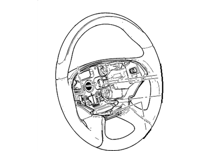 GM 23136024 Steering Wheel Assembly *Black D