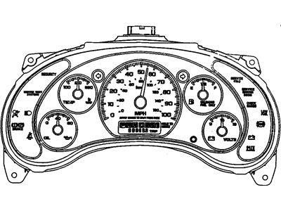 Chevrolet S10 Speedometer - 16248255