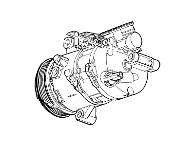 GM 23393435 Air Conditioner Compressor Kit