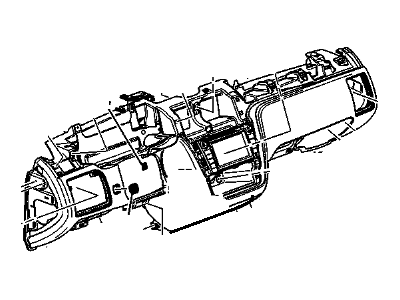 GM 15895258 Panel Assembly, Instrument Lower *Vry Light Linen