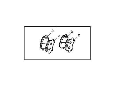 2001 Chevrolet Prizm Brake Pad - 94858664