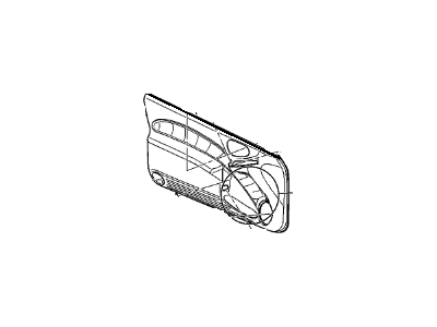 GM 22666486 Trim Assembly, Front Side Door *Gray Y