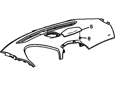 GM 22891904 Panel Assembly, Instrument Panel Upper Trim *Brown