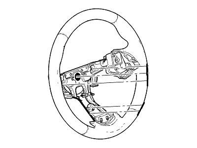 GM 23114438 Wheel Assembly, Steering *Brownstone