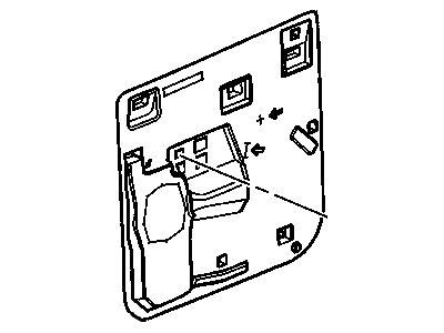 GM 15249527 Deflector Assembly, Rear Side Door Water