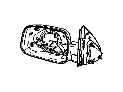 GM 25848555 Mirror Assembly, Outside Rear View (Lh) *Pearl Chromem