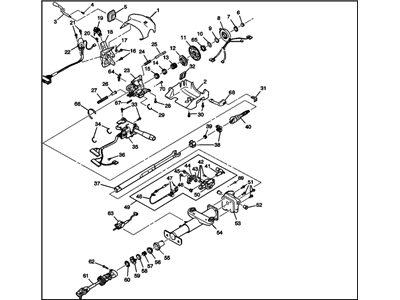 2004 Buick Century Steering Column - 26081204