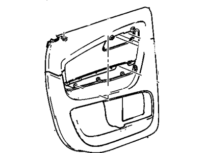 GM 20952587 Panel Assembly, Rear Side Door Trim *Light Ttnum