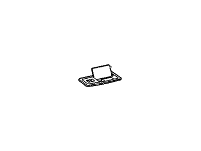 GM 12373389 Cover Assembly, Ashtray Opening, Left Black <Split> 12373389 GM Cover Assembly, Ashtray Opening, Left Black <Split> Illustration 1 of 1