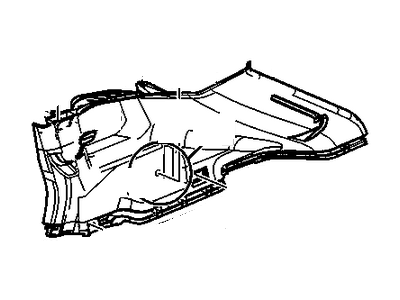 GM 22823099 Panel Assembly, Quarter Upper Trim *Shale