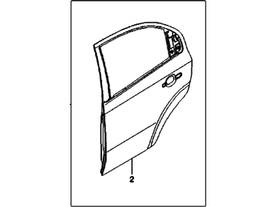 96942267 GM Rear Side Door Assembly Illustration 1 of 1