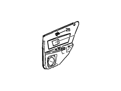 GM 88983983 Trim Asm,Rear Side Door *Gray
