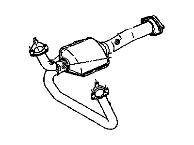 GM 25170655 3-Way Catalytic Convertor Assembly (W/ Exhaust Rear Man