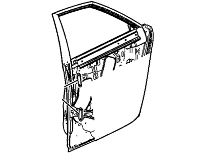 15880693 GM Rear Side Door Assembly Illustration 1 of 1