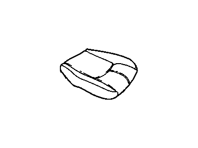 16836654 GM Passenger Seat Cushion Cover Assembly *Shale Illustration 1 of 1