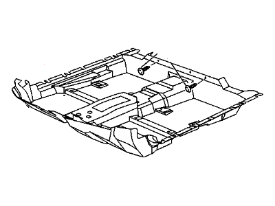 GM 25639305 Carpet Assembly, Floor *Teal