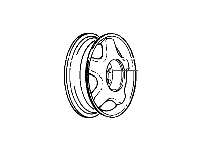 GM 12368860 Wheel Rim Kit,Aluminum *Bavarian Silv