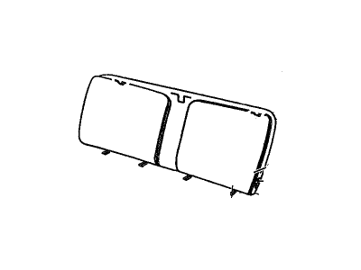 GM 16813578 Pad Asm Rear Seat Back Frame