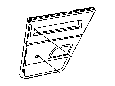 GM 16671433 Lamp Assembly, Rear Side Door Courtesy *Red