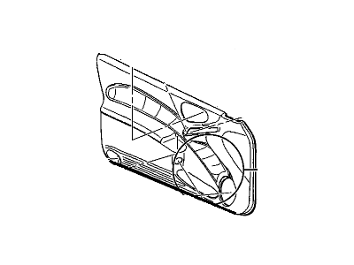 GM 88897394 Trim Asm,Front Side Door *Red